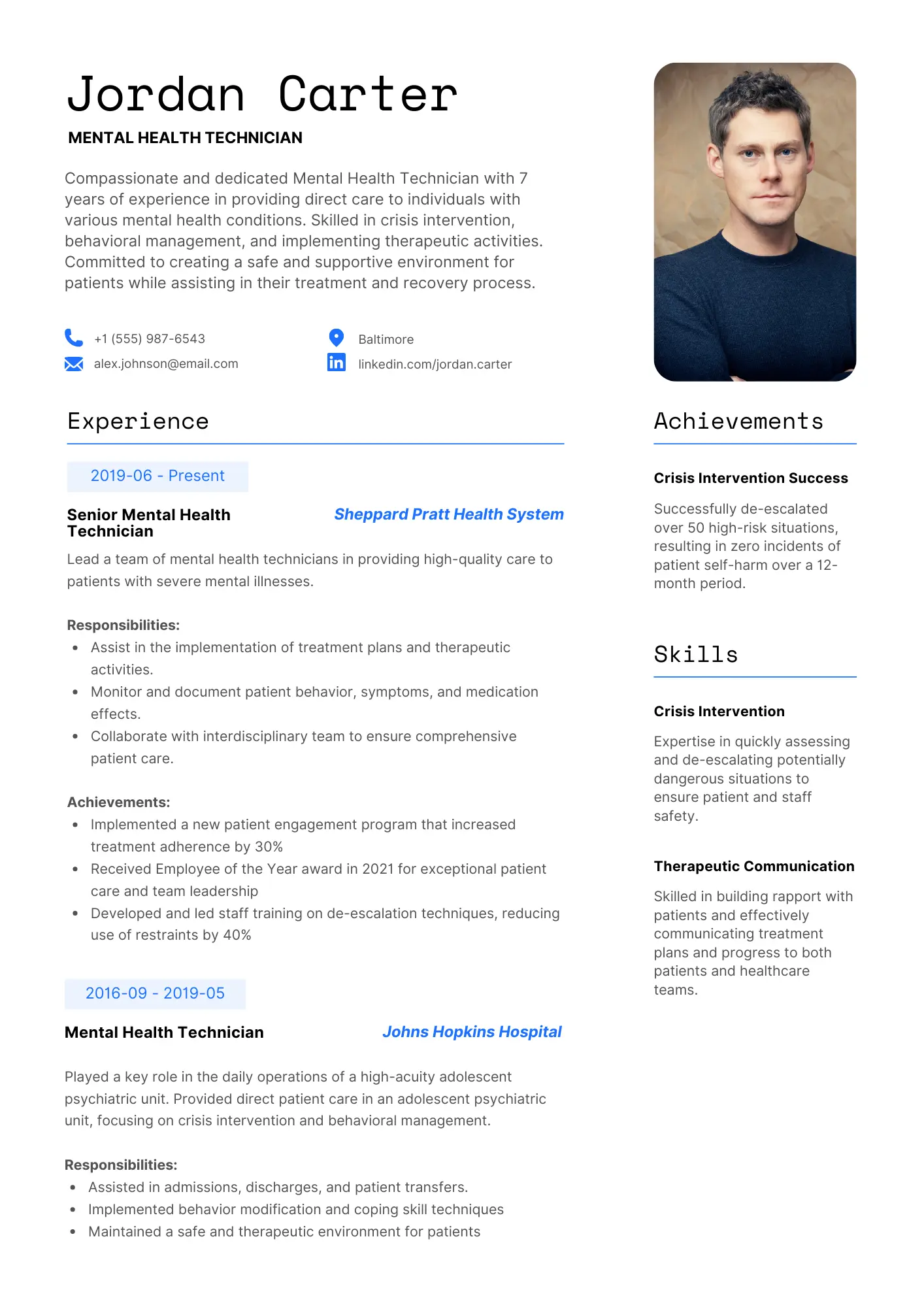 Resume Template Boston